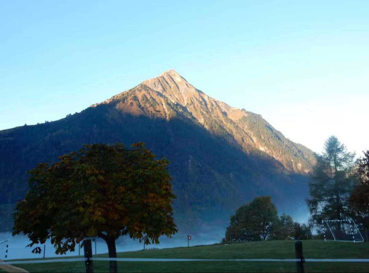 Unterkunft Mit Alpenblick Aeschi Bei Spiez Buitenkant foto