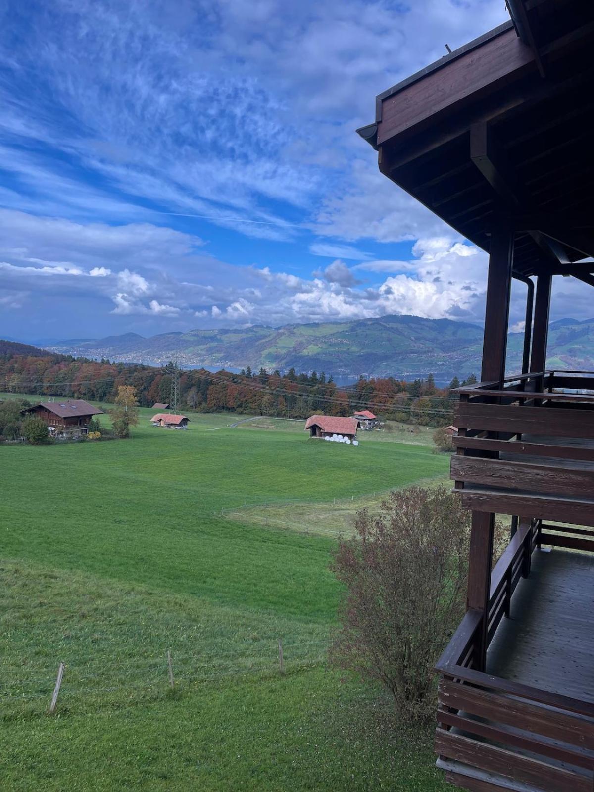 Unterkunft Mit Alpenblick Aeschi Bei Spiez Buitenkant foto