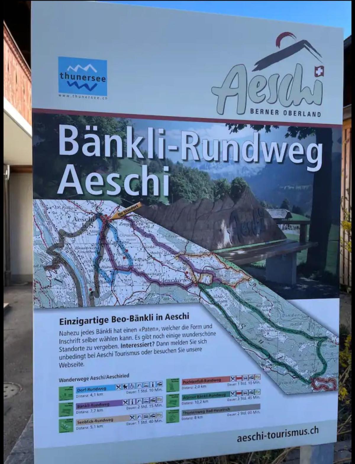 Unterkunft Mit Alpenblick Aeschi Bei Spiez Buitenkant foto