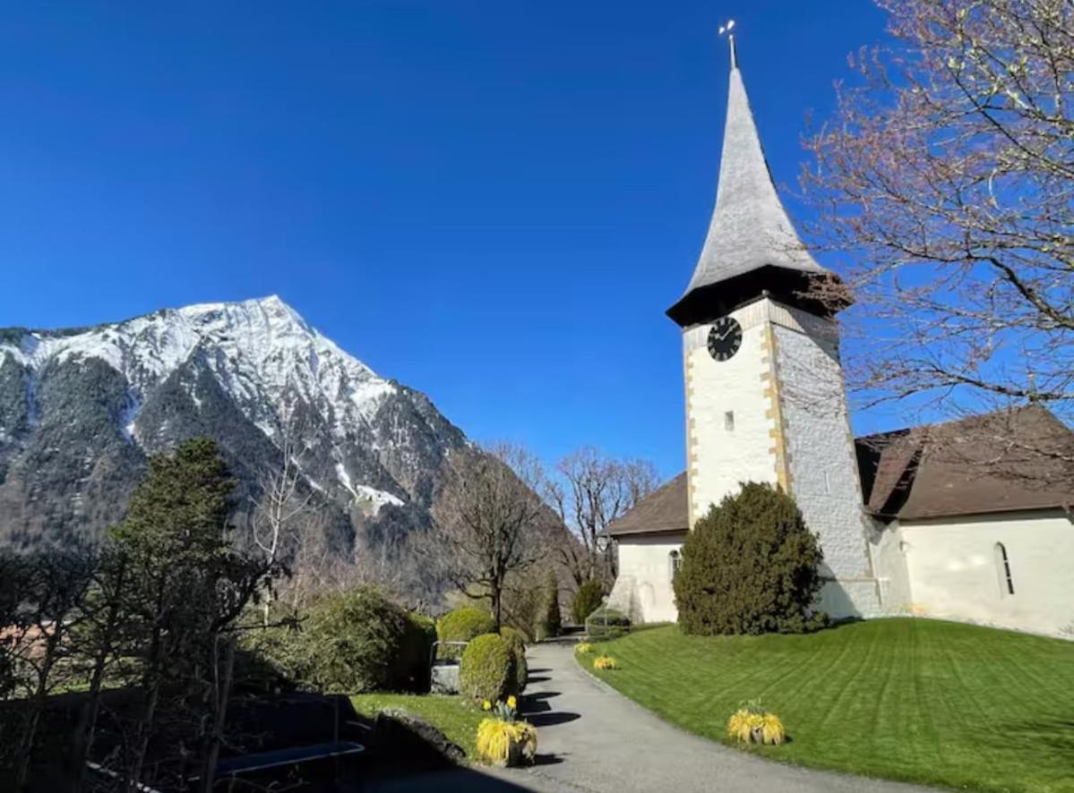 Unterkunft Mit Alpenblick Aeschi Bei Spiez Buitenkant foto